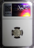 German States WÜRTTEMBERG Silver 1873 1 Kreuzer NGC UNC DETAILS KM# 612 (04)