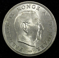 Denmark Frederik IX Copper-nickel 1971 5 Kroner 33mm HIGH GRADE KM# 853.1 (309)