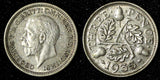 Great Britain George V Silver 1935 3 Pence KM# 831 (28 333)