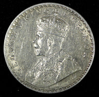 India-British George V Silver 1919 (C) Rupee Calcutta Mint KM# 524 (27 324)