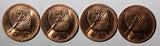 FIJI Elizabeth II 1992 2 Cents Palm fan UNC KM# 50a Random Pick (1 Coin) (036)