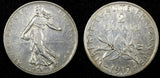 FRANCE Silver 1917 2 Francs Paris Mint 27mm Light Toned KM# 845.1 (25 551)