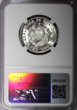 GUATEMALA Silver 1964 25 Centavos NGC MS62 GEM BU LAST YEAR KM# 263 (030)