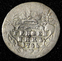 RUSSIA Elizabeth Silver 1746 Grivennik 1st Year Type Better Early Date C#16a (2)