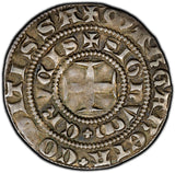 BELGIUM Margaret I of Constantinople 1269 2 Sterlings PCGS AU50 RARE TOP GRADED
