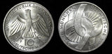 Germany Silver 1972 F 10 Mark Stuttgart Olympic Games in Munich UNC KM# 131 (51)