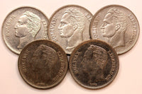 Venezuela 1989 5 Bolivares 1 Year Type Y# 53a.1 RANDOM PICK (1 COIN ) (086)