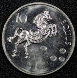 SLOVENIA 2002 10 Tolarjev Horse EQUUS GEM BU KM# 41 RANDOM PICK (1 COIN ) (29)