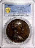 FRANCE MEDAL 1814 NAPOLEON Battle of Champaubert PCGS SP63 TOP GRADED Bram-1341