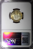 GUATEMALA Silver 1961 10 Centavos NGC MS64 Nice Gold Toning KM# 262 (40)