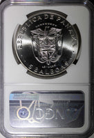 Panama Silver 1970 FM 5 Balboas NGC MS66 Central American Games KM#28 (018)