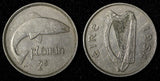 Ireland Republic 1954 Florin 2 Scilling Salmon KM# 15a (28 955)
