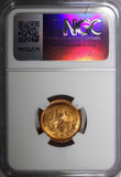 Rhodesia Bronze 1970 1/2 Cent NGC MS65 RD FULL RED KM# 9 (005)