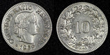 Switzerland Nickel 1939 B 10 Rappen Libertas UNC KM# 27b (27 266)