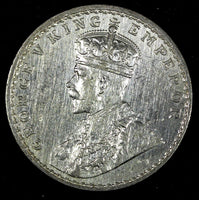 India-British George V Silver 1918 (C) Rupee Calcutta Mint KM# 524 (27 325)