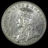 India-British George V Silver 1918 (C) Rupee Calcutta Mint KM# 524 (27 325)