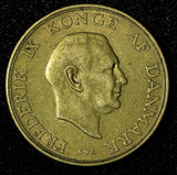 DENMARK Frederik IX Aluminum-Bronze 1952 N S 1 Krone KM# 837.1 (27 717)
