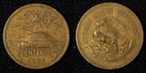 Mexico ESTADOS UNIDOS MEXICANOS Bronze 1951 Mo 20 Centavos SCARCE DATE KM#439(2)