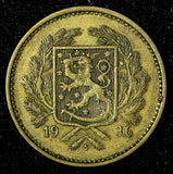 Finland Aluminum-Bronze 1936 S 5 Markkaa KM# 31 (27 715)