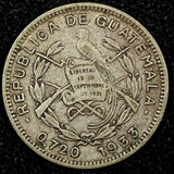 Guatemala Silver 1933 5 Centavos  Royal Mint BETTER DATE KM# 238.2  (24 457)