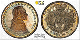 AUSTRIA SALZBURG Silver 1777 M 20 Kreuzer PCGS MS66 TOP GRADED RAINBOW KM# 431