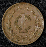 Mexico ESTADOS UNIDOS MEXICANOS Bronze 1935 Mo  1 Centavo KM# 415 (27 993)