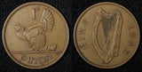 Ireland Republic Bronze 1942 1 Penny hen with chicks WWII Issue KM# 11 (28 998)