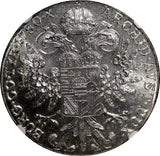Austria Maria Theresia Silver  (.833) 1780 Thaler NGC MS64 28.06 g. KM# T1  (22)