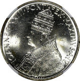 Vatican City John XXIII Silver 1962 500 Lire Ecumenical Council NGC MS64 KM# 74