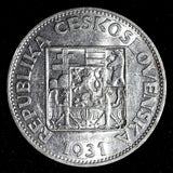 Czechoslovakia Silver 1931 10 Korun 30 mm KM# 15 (27 848)