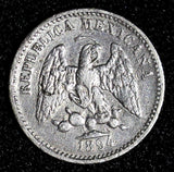 MEXICO Silver 1894 Cn M 5 Centavos Mintage-24,000 Culiacan KM# 398.2 (28 432)