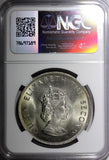 JERSEY Elizabeth II 1966 Crown 5 Shilling NGC MS66 TOP GRADED KM# 28 (018)