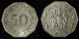 MALTA Copper-Nickel 1972 50 Cents Great Siege Monument KM# 12 (27 963)