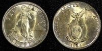 Philippines Silver 1944 D 10 Centavos UNC Toned KM# 181 (27 301)