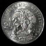 MEXICO Silver 1968 Mo  25 Pesos Olympic Games Rings  22.5 g GEM BU KM#479.1 (99)