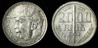 Brazil Silver 1935 2000 Reis Duke of Caxias 1 YEAR TYPE XF KM# 535 (27 504)