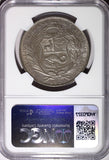 PERU Silver 1930 1 Sol Lima Mint Large Letters NGC MS62 SCARCE DATE KM#218.2 (5)