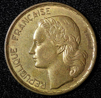 France Aluminum-Bronze 1953 20 Francs G.GUIRAUD 3 plumes  KM# 917.1 (28 260)