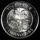 ICELAND 1996 10 Krónur Fishes Magnetic GEM BU KM# 29.1a RANDOM PICK (1 COIN )(1)