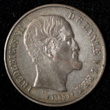 Denmark Frederik VII Silver 1855 F.F. 1 Rigsdaler 30.5 mm XF KM# 760.2 (568)