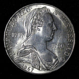 Austria Maria Theresia Silver 1967 25 Schilling UNC KM# 2901 (28 598)