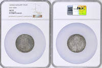 Hungary Leopold I Silver 1695 KB Thaler 45mm NGC AU53 RARE Dav-3264 KM# 214.8