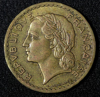 FRANCE 1946 C 5 Francs Castelsarrasin Mint SCARCE KM# 888a.3 (27 964)