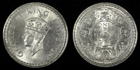 India-British George VI Silver 1944 (B) Rupee Bombay Mint KM# 557.1 (27 319)