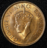 India-British George VI 1942 (B) 1/4 Anna Short Trefoils ch.UNC KM# 531 (221)