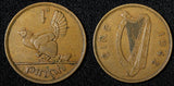 Ireland Republic Bronze 1942 1 Penny hen with chicks WWII Issue KM# 11 (28 996)