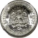 Mexico ESTADOS UNIDOS MEXICANOS Silver 1944 M 1 Peso NGC MS65 GEM BU KM# 455 (6)