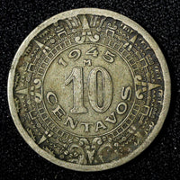 Mexico ESTADOS UNIDOS MEXICANOS 1945 10 Centavos KM# 432 (27 486)