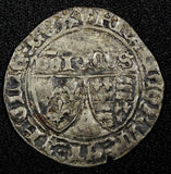 FRANCE Henry VI  Silver 1422-1453 Grand Blanc  3.01g. Saint-Lo Mint E-288 (525)