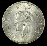 India-British George VI Silver 1940 (B) Rupee Mint Luster KM# 556  (27 320)